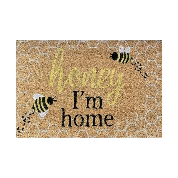 Jierger Bee Festival Outdoor Doormat Front Door Mat Waterproof Entrance Doormat Indoor Mat for Front Door No Slip Kitchen Rugs and Mats