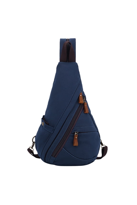 Canvas Sling Bag for Women Sling Backpack Crossbody Shoulder Bag for Men Small Backpack Casual Rucksack for Men Women