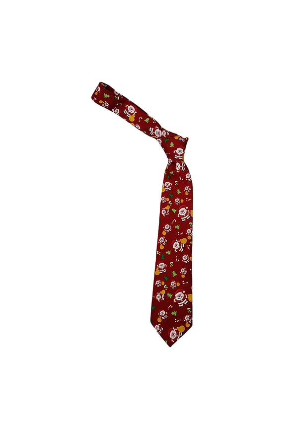 Christmas Tie Men's Printed Tie Snowman Old Man Little Deer for Christmas Thanksgiving Holiday New Year Party Decoration