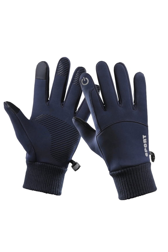 Clearance 1 Pair Autumn and Winter Warm Gloves Full Finger Waterproof Windproof and Cold Resistants Outdoor Sports Riding Motorcycle for Boys Girls, Winter Gloves for Sports Running Cycling