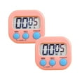 thumbnail image 1 of Jierger Clearance 2PCS Digital Kitchen Timer with Count Up/Down - Magnetic Multi-Function Cooking Timer for Baking/Classroom/Workout (Loud Alarm & Clip On),P ink, 1 of 9