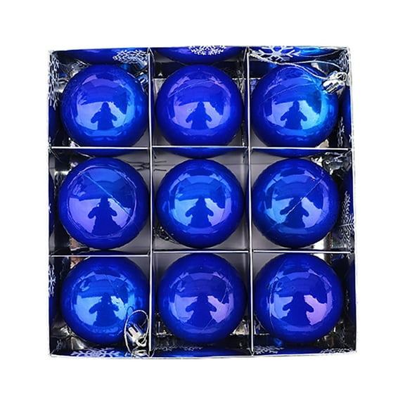 Jierger Clearance 60mm 9PCS Christmas Xmas Tree Ball Bauble Hanging Home Party Ornament Decor Christmas Tree Ball for Xmas Tree,Holiday and Wedding Party Decorations