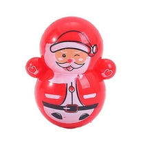 Jierger Clearance Christmas Tumbler Toy Santa Tumbler Toy Tumbler Statue Christmas Table Decorations Holiday for Home, Office, Fireplace, Mantle, Xmas Party Centerpiece