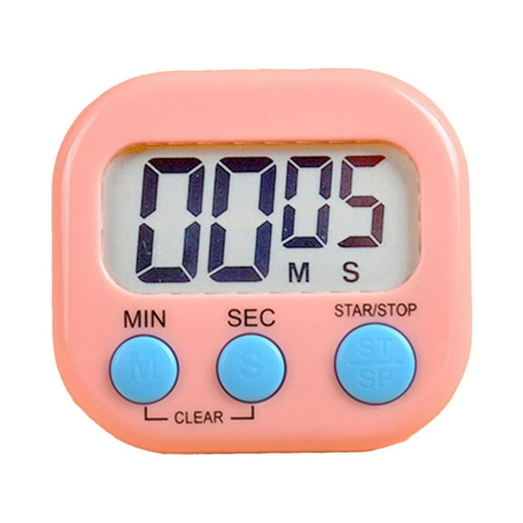 Jierger Clearance Digital Kitchen Timer with Count Up/Down - Magnetic Multi-Function Cooking Timer for Baking/Classroom/Workout (Loud Alarm & Clip On)