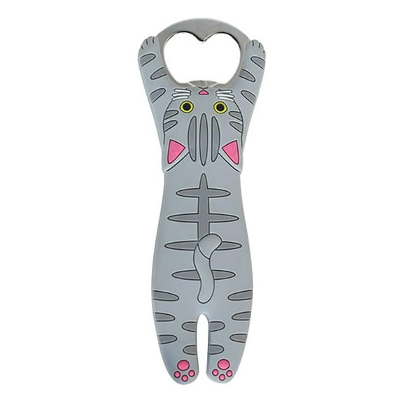 Jierger Creative Portable Cat Shaped Bottles Opener Wine Beverage Drinking Opener Bar Gadget Glass Kitchen Tools Barware for Girls Women