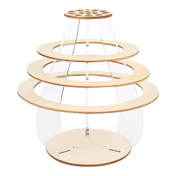 Jierger DIY Flower Vase Building BlocksKit, Fan Shape Assembly Model with Rose Sunflower TulipDecor, Creative Desktop Ornament Home Office Art Decor Gift for Plant Lovers