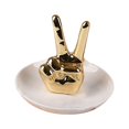 thumbnail image 1 of Jierger Desktop Ornament, Ceramic Gesture Ring Rack Jewelry Plate Hand Display Rack Creative Dresser Storage Tray Gift Perfect for Party Wedding Decor Home Decor Christmas Ornaments, 1 of 9