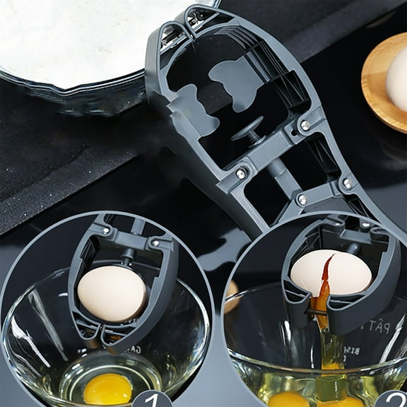 Jierger Eggshells Opener Scissor Cracker, Eggs Cutters, Quick Open Eggs Kitchen Gadgets, Raws Soft Eggs Shell Remover Smooth Round Opening 4.53x7.26in