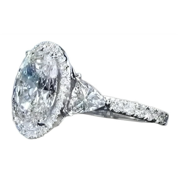 Jierger European and American Punk 1 Wedding Ring Light Six Zircon Couple Engagement and Proposal Ring for Boy-friend/Girl-friend/Husband/Man/Soul-mate, Anniversary Valentine's Day Gifts