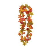 Jierger Fall Decor Festival Maple Leaf Rattan Decoration Christmas Party Wall Hanging Maple Leaf Rattan for Fall Thanksgiving Christmas Holiday Party Birthdays Wedding Celebration Decorations Gifts