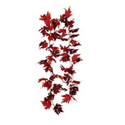 Jierger Fall Decor Festival Maple Leaf Rattan Decoration Christmas Party Wall Hanging Maple Leaf Rattan for Thanksgiving Christmas Holiday Party Birthdays Wedding Celebration Decorations Gifts