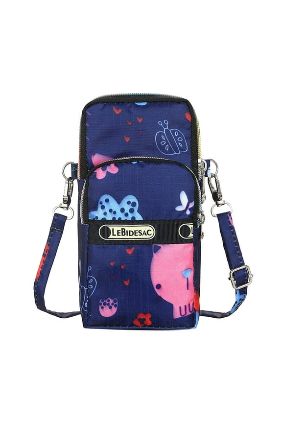 Fashion Neutral Nylon Water Proof Students Print Outdoor Sports Arm Bag Phone Bag Shoulder Bag for Men Women Travel Work Satchel Bags