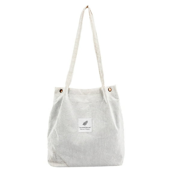 Jierger Fashion Travel Color tote Shoulder Women Satchel Hand Bag Corduroy Bag for Women Shoulder Purses and Handbags for Men Women Outdoor Travel Work