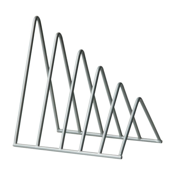 Jierger File Folder Rack Magazine Holder - Vinyl Record Storage Display Stand Metal Newspaper Book and LP Album Organizer Display
