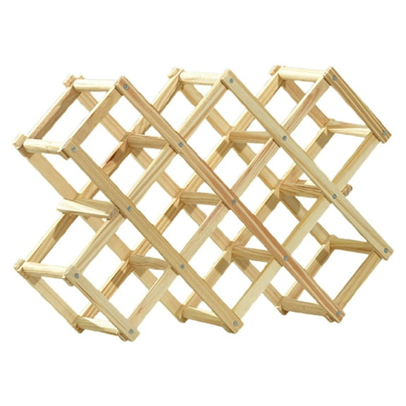 Jierger Freestanding Stackable Wine Rack Organizer for Countertop and Cabinets with Foldable Design and Scratch Protector, Wine Rack for Red Wine, Water Bottles, and Drink Storage