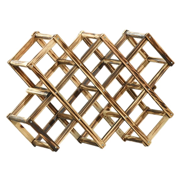 Jierger Freestanding Stackable Wine Rack Organizer for Countertop and Cabinets with Foldable Design and Scratch Protector, Wine Rack for Red Wine, Water Bottles, and Drink Storage