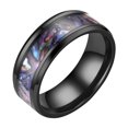 thumbnail image 1 of Jierger Frosted Silk Pattern Inlaid Rhinestone Ring Alloy Women Men Exquisite Ring Fashion Jewelry Gift Rings, Silicone Rings Men Silicone Rubber Wedding Bands for Men Size 6 7 8 9 10 11 12 13, 1 of 6