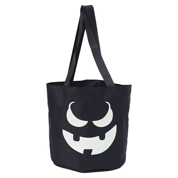 Jierger Glowing Halloween Basket Pumpkin Bucket Multi Purpose Trick Or Candy Bag Halloween Decoration for Halloween Party Favors & Birthday Candy Bags 9.45 x 10.24 Inch