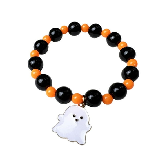 Jierger Halloween Beads Barecelet Gift for Women Female Halloween Decorations for Womens Colorful Bracelets for Birthday Mothers day Thanksgiving Christmas Halloween Teacher Appreciation Gifts