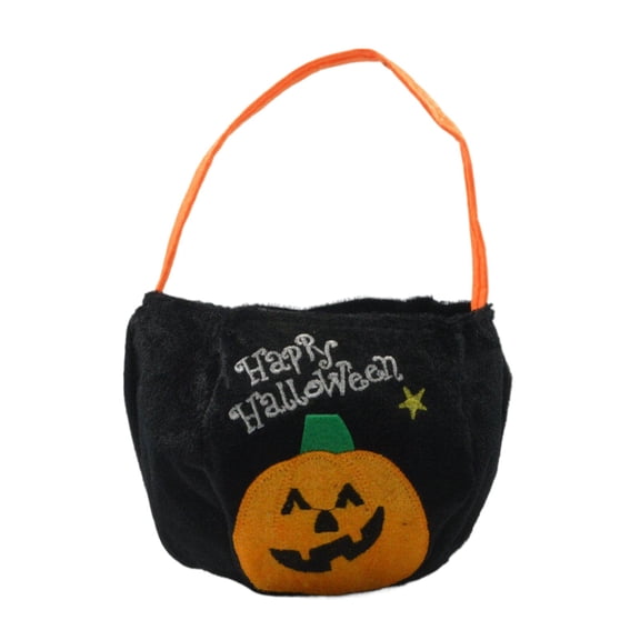 Jierger Halloween Candy Bags Pumpkin Buckets Halloween Trick Or Bags for Kids Custom Name Halloween Bags for Kids Candy Gift Handbag for Party Favors