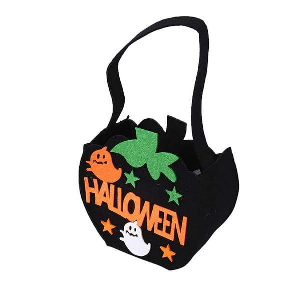 Jierger Halloween Trick Or Treat Tote Bag Reusable for Candy Gifts Grocery Shopping for Christmas Halloween Thanksgiving Holiday Wedding Bridal Birthday Party Gift