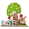 thumbnail image 1 of Jierger Happy Easter Bunny Wood Table Letters, Easter Wooden Decorations Signs Serving As A Charming Tabletop Ornament and Table Centerpiece, Ideal for Easter Tray Displays and Festive Home Decor, 1 of 9