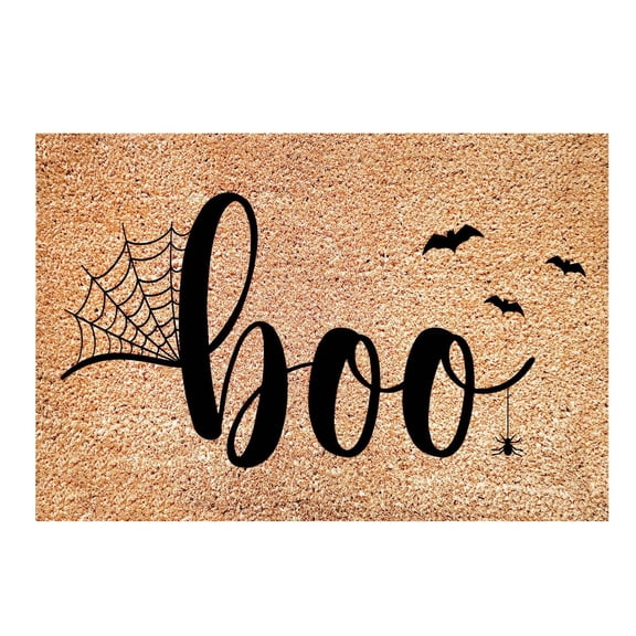 Jierger Happy Halloween Decorative Seasonal Fall Halloween Party Floor Mat for Home Halloween Indoor Outdoor for Thanksiving Decor Doormat Christmas Entrance Floor Mats 15.74 x 23.62 inch