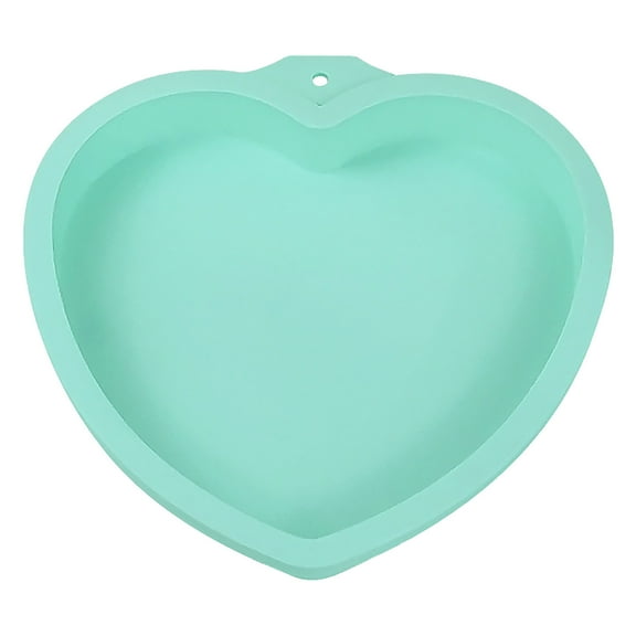 Jierger Heart Cake Pans Silicone Molds for Baking, Bakeware Pan for Layer Cakes, Cheese Cakes, Bread, Chiffon and Rainbow Cake Nonstick&Quick Release Baking Pans