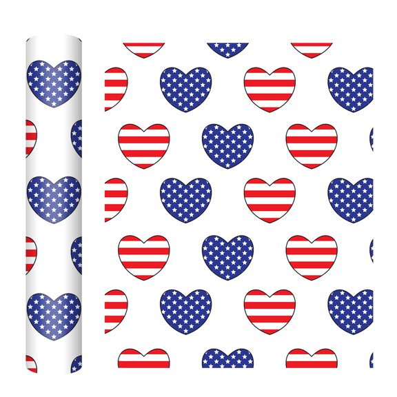 Jierger Independence Day Heat Transfer Vinyl, 12x10 Inch Rainbow Stripe Pattern Soft Metal Vinyl Roll for Ironing on Clothes and DIY Craft Projects