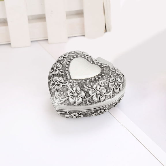 Jierger Jewelry Box Jewelry Storage Box Jewelry Box Double Layer Earrings Ring Necklace Storage and Organization Makeup Box for Women Girls Christmas Mother's Day Birthday