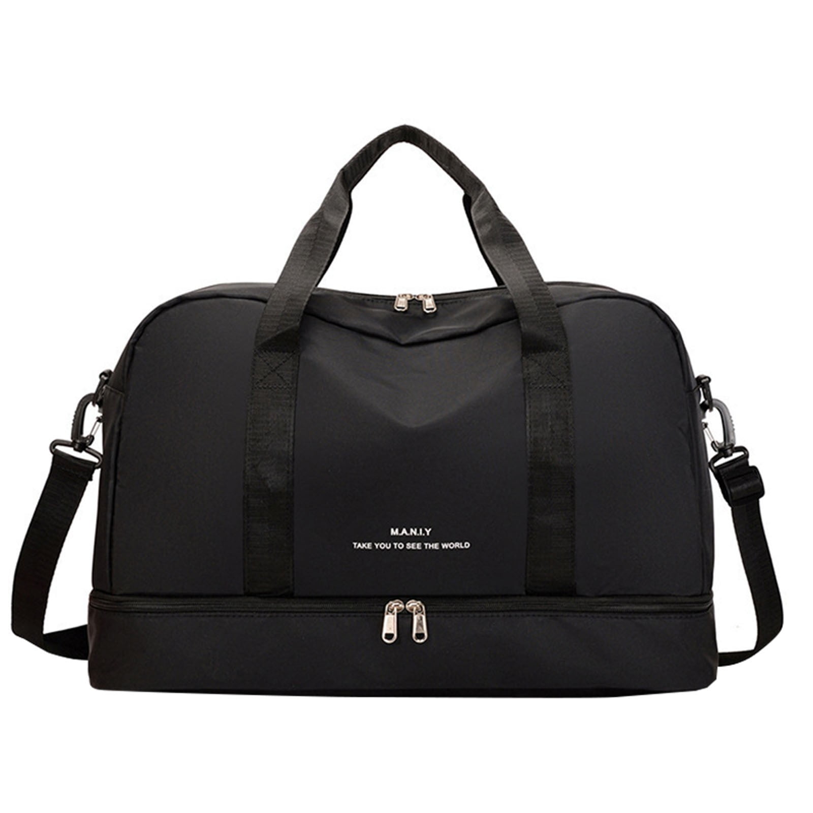 Jierger Large Capacity Gym Bag for Women Sports Travel Duffel Bag with Shoe Compartment Light Overnight Bag for Lady Travel Gym Yoga
