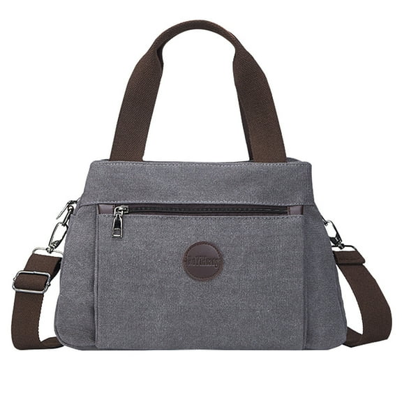 Jierger Leisure Neutral Solid Color Shoulder Bag Messenger Bag Student School Travel Bag for Women Shoulder Purses and Handbags for Men Women Outdoor Travel Work