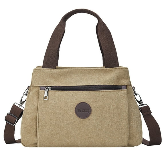 Jierger Leisure Neutral Solid Color Shoulder Bag Messenger Bag Student School Travel Bag for Women Shoulder Purses and Handbags for Men Women Outdoor Travel Work