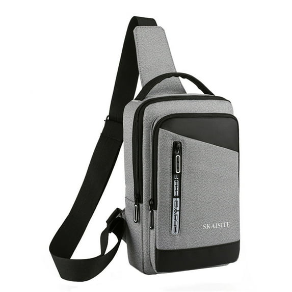 Jierger 𝑾𝒂𝒕𝒆𝒓𝒑𝒓𝒐𝒐𝒇 Messenger Bag Solid Color Cloth Outdoor Leisure Customize Chest Bag Men Shoulder Crossbody for Men Women Outdoor Travel Work