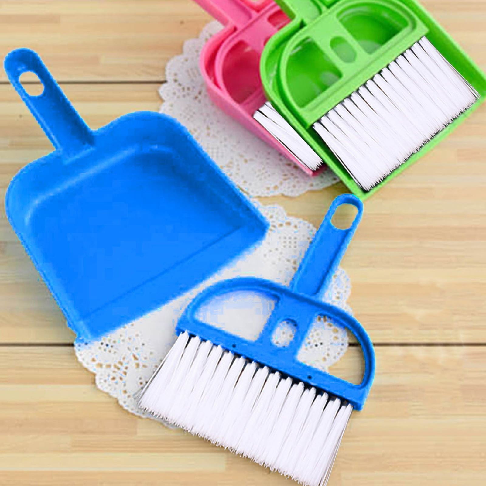 Jierger Mini Dustpan and Brush Set Portable Cleaning Brush Whisk and ...