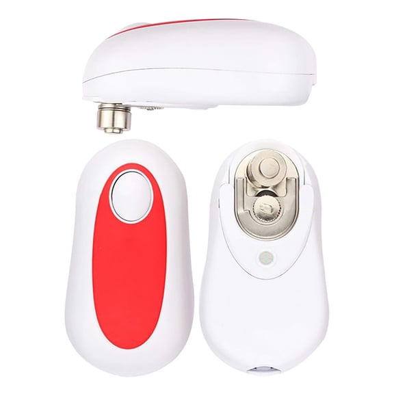 Jierger Mini Electric Can Opener, Creative Kitchen Tool for Cans & Drink Bottles, Fun Bar Party Supply, Easy Push-Button Operation, Compact Opener for Home