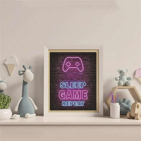 Jierger Neon Gaming Decor Video Gamer Room Decor Gaming Decor for Boys Room Boys Gaming Wall Art Neon Gaming Room Decor Gamer Wall Decor Teenage Boy Room Decor