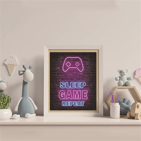 Jierger Neon Gaming Decor Video Gamer Room Decor Gaming Decor for Boys Room Boys Gaming Wall Art Neon Gaming Room Decor Gamer Wall Decor Teenage Boy Room Decor