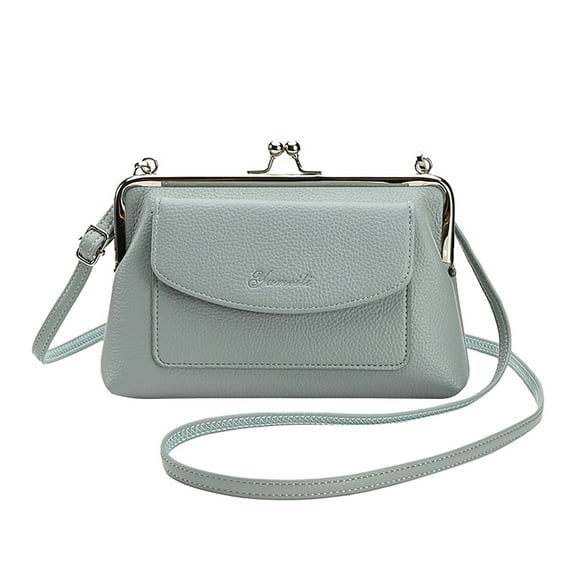 Jierger New Solid Color Fashion Mobile Phone Crossbody Bag High Capacity Women's Shoulder Bag for Women Shoulder Purses and Handbags for Men Women Outdoor Travel Work