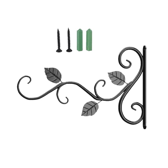 Jierger Plant Hangers Outdoor Iron Heavy Duty Indoor and Outdoor Wall Type Plant Pot Hanging Bracket Hanger Metal Hook for Indoor Outdoor Flower Basket Pot Planter, Bird Feeder