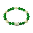 thumbnail image 1 of Jierger Popular Halloween Luminous Bead Bracelet Alloy Double Luminous Cat Undead Festival Festival Bracelet, Halloween Christmas Valentine Jewelry Gift for Women and Girls, 1 of 4