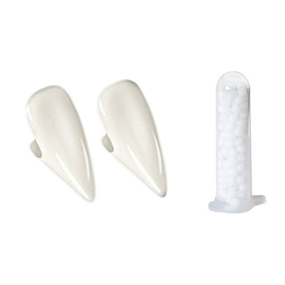 Jierger Realistic Teeth with Strong Adhesive Props for Halloween Party Masquerade Gift for Halloween Party Anime Dress up Party Props Masquerade