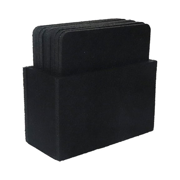 Jierger Set of 12 Drink -Square Coasters Cup Costers Cup Mat Tableware with Holder NEW for Home Party Indoor Kitchen Dining Table Decoration