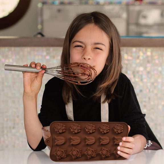 Jierger Silicone Chocolate Candy Molds Silicone Baking Molds for Cake Fancy Shapes Reusable for Home Bar and Cocktail Enthusiasts - Enjoy Ice Cubes for Whiskey, Wine, and Beverages