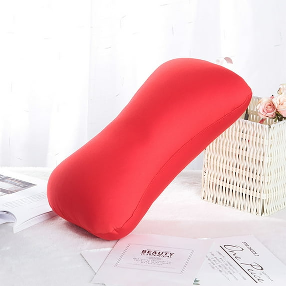 Jierger Soft Mini Bone Type Headrest Roll Pillow Backrest Pillow Suitable Sleeping Throw Pillows for Home Bed Travel Plane Car Sofa Bed 38cm×20cm