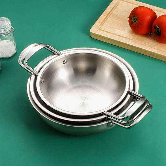 Jierger Stainless Steel Dutch Oven Dutch Oven Pot Best Chef’s Pan In Pots and Pans Induction Pot Stock Pot Perfect for Stocks Stews and More Includes Lid and Helper Handle