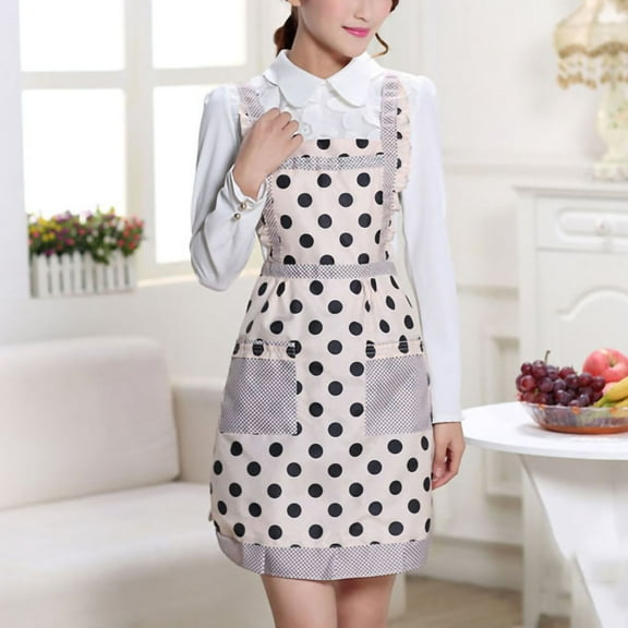 Jierger Thickened Double Layer Princess Apron Is Available In Many Styles for Cooking Kitchens, Gardening Aprons for Women Men, Apron for Arts Cafe Work