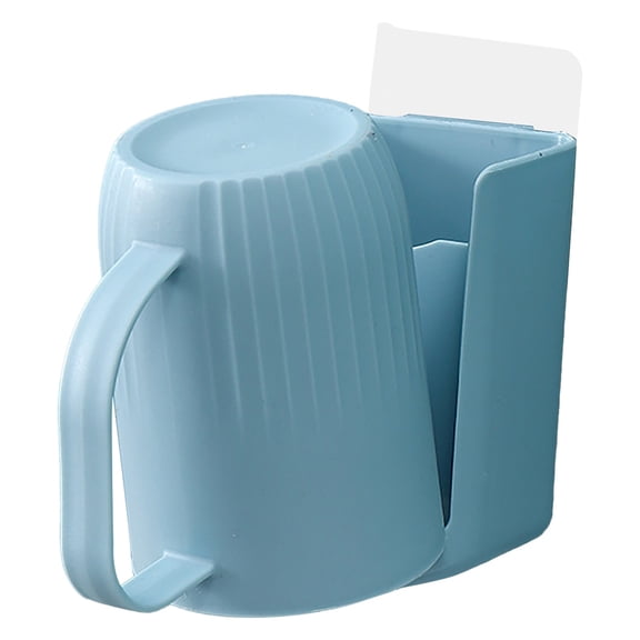 Jierger Toothbrush Holder for Bathroom Household Tooth Cup Rack for Tooth Mug Wall Mounted Mouthwash Cup Washing and Brushing Teeth Cup Hook Wall Mounted Cup Rack for Small Spaces Easy-to-Clean Design