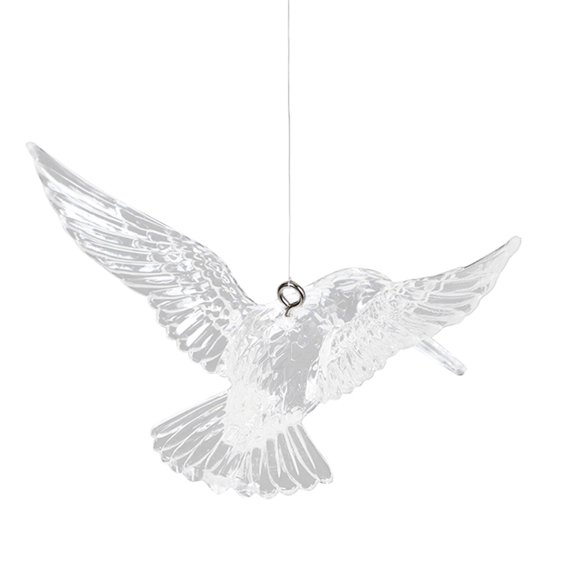 Jierger Transparent Acrylic Wedding Pendant Bird Pendant Wedding Table Ceiling Decoration Atmosphere Layout Props for Xmas Tree Decorations, Hanging Ornament Home Party Decor