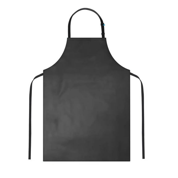 Jierger Waterproof Rubber Vinyl Apron 40 Inch Heavy-Duty Adjustable Bib for Men Women Kitchen Cooking Lab Dishwashing for Restaurants Barbecues Bartending Black